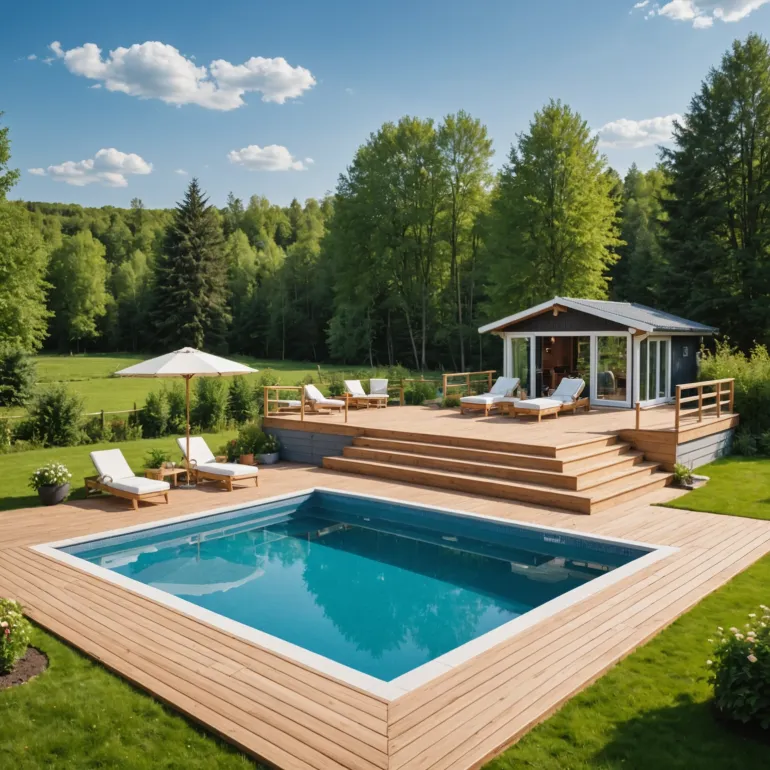 Создайте Идеальный Подиум под Бассейн своими Руками: Пошаговое Руководство для Владельцев Дач и Частных Домов