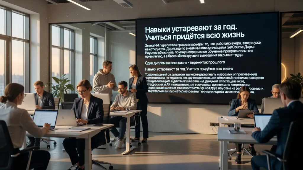 Навыки устаревают за год. Учиться придётся всю жизнь